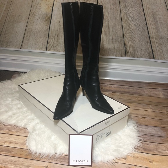Coach Shoes - 100% Authentic Coach Black Marin tall boots size 6
